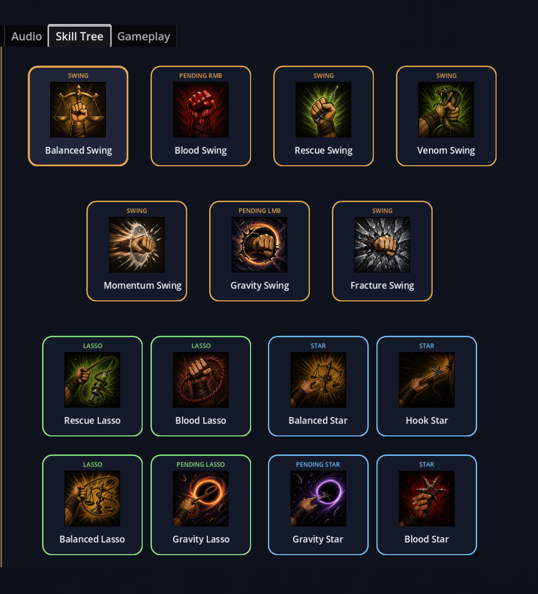 Skill tree screenshot